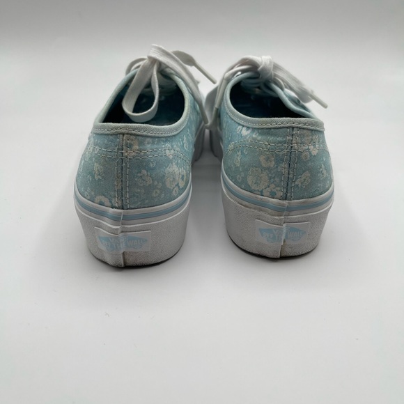 Vans Women's Light Blue Floral Sneakers - Picture 4 of 6